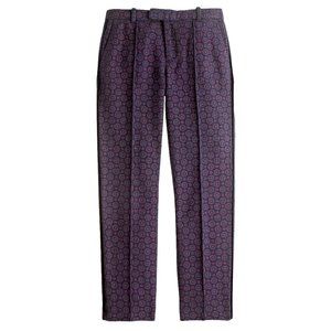 NEW J.Crew Collection Printed Tweed Tuxedo Pant 00